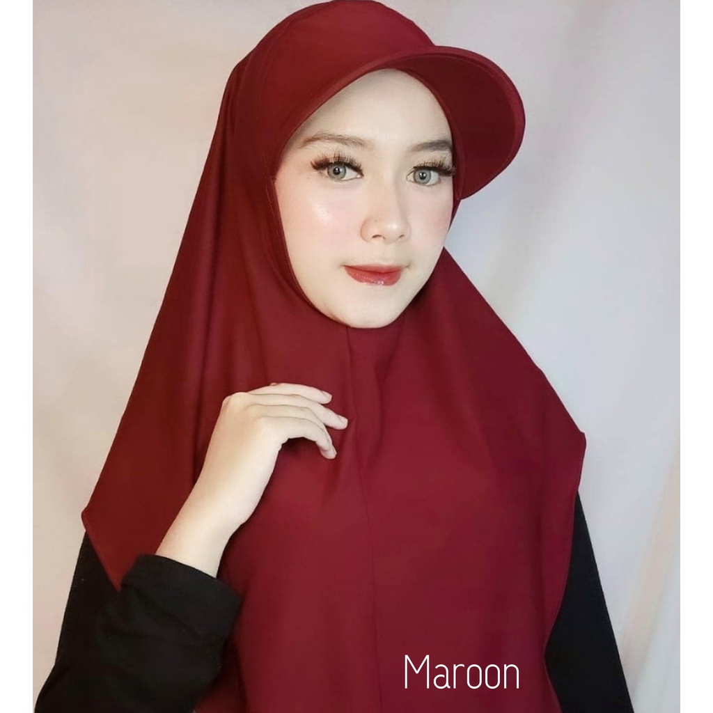 HIJAB SPORTY OLAHRAGA/TOPI JILBAB OLAHRAGA-Topi Maroon