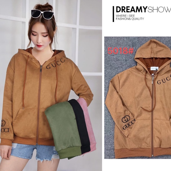 Jaket Suede Import Bordir Branded MOJO 5015-#5018