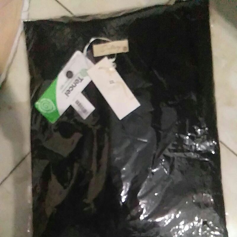 Ditsy lilura tensel linen black jumbo