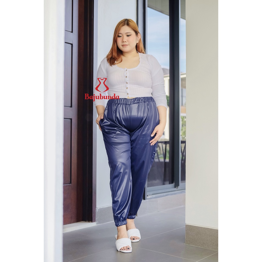 CELANA PANJANG JUMBO BIG SIZE KULIT WANITA PANTS KULIT