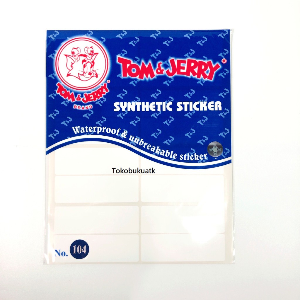 

Label Tom & Jerry No.104 Waterproof, Label Anti Air