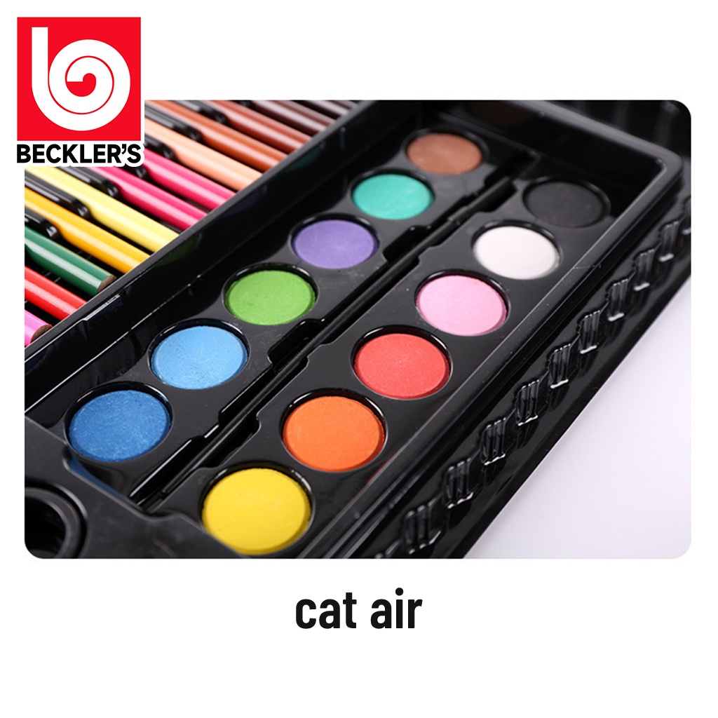 Beckler's Crayon Set 150 PCS Pensil Warna dan Alat Menggambar Berwarna Colouring