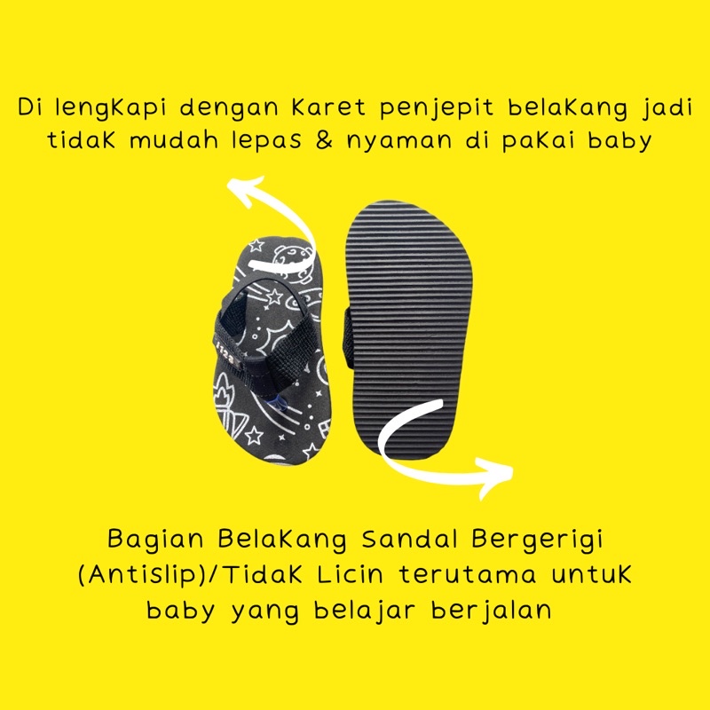 Sandal Jepit Casual Anak Bayi Laki Laki Perempuan 1-2 Tahun Sepatu Sendal Gunung Anak Laki Laki Perempuan Balita Kids Sandal Jepit Motif Space