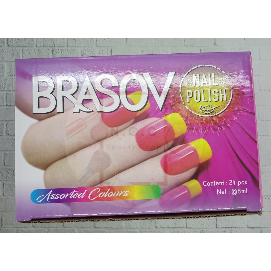 [BOX] * NCC * Brasov Kutek Warna Warni 24 Assorted Color Cutex Nail Polish - PER BOX isi 24 Pcs