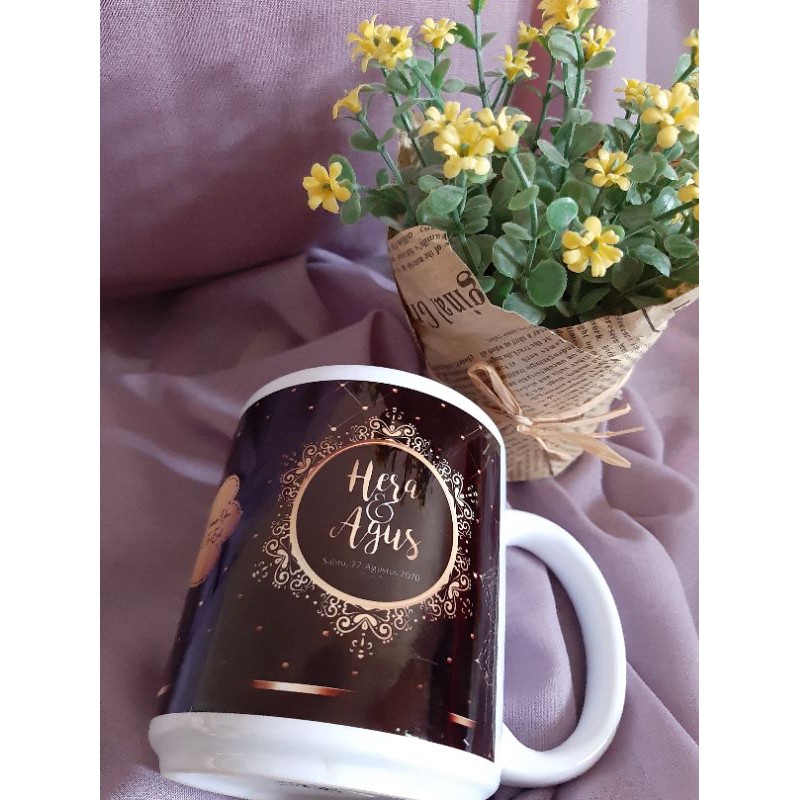 Mug custom gelas souvenir hadiah ulang tahun