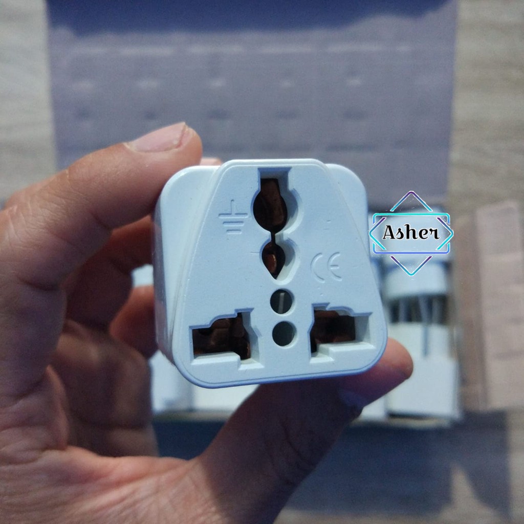 OVER STEKER COLOKAN KAKI 3 KE KAKI 2 JACK 3 KELUAR 2 KUALITAS TERBAIK KUNINGAN BAGUS BERKUALITA