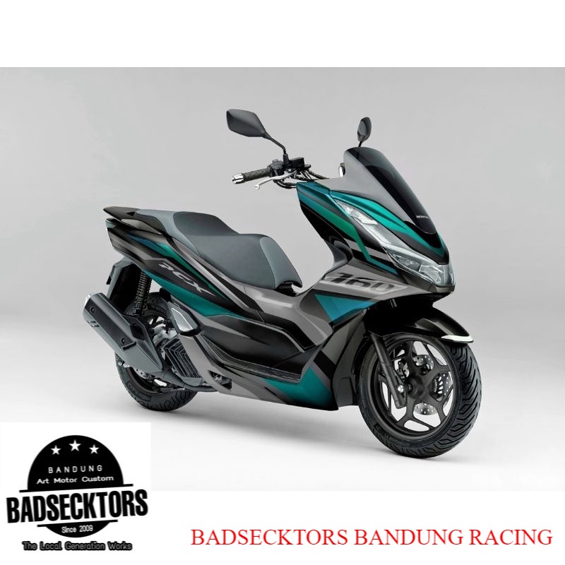 STICKER DECAL HONDA PCX 160 SILVER TOSCA METALIC keren