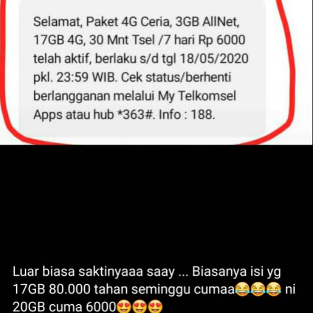 Kartu Sakti 20 Gb 6000 Shopee Indonesia