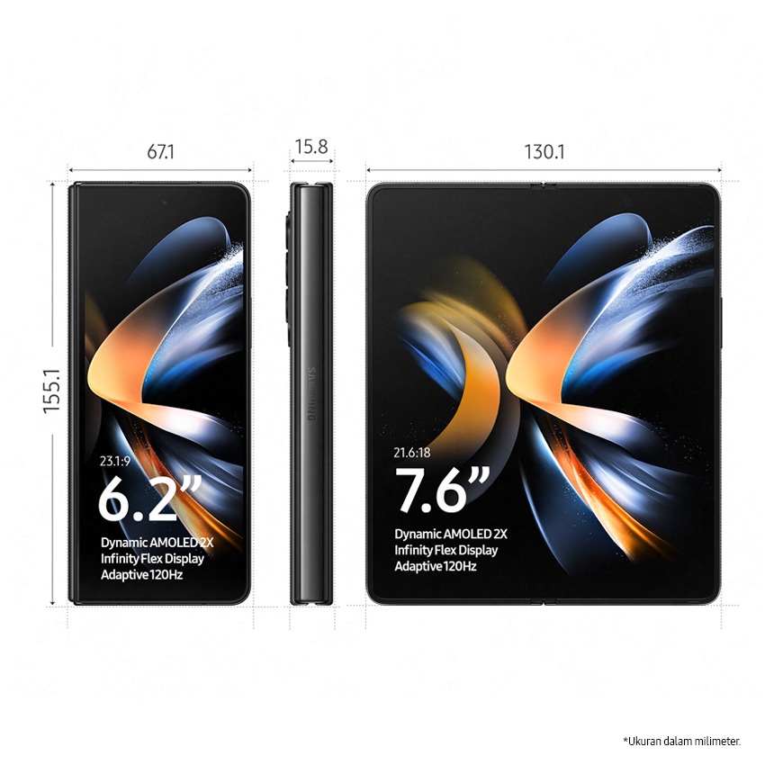 Samsung Galaxy Z Fold 4 5G 12/256 12/512 12/1TB RAM 12 ROM 256 512 1TB GB 12GB 256GB 512GB 1TB HP Smartphone Android