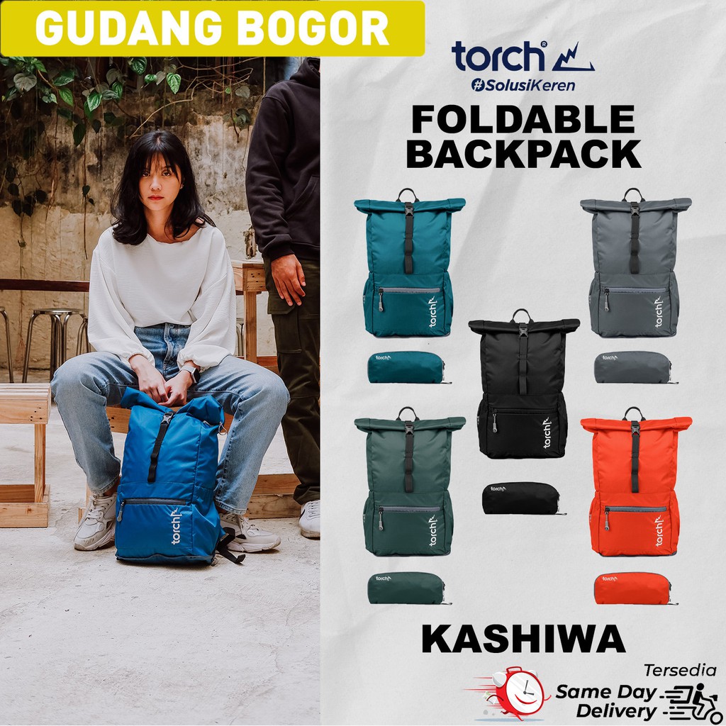 Torch Bogor Tas Ransel Backpack Kashiwa Foldable Bag 19+2 L
