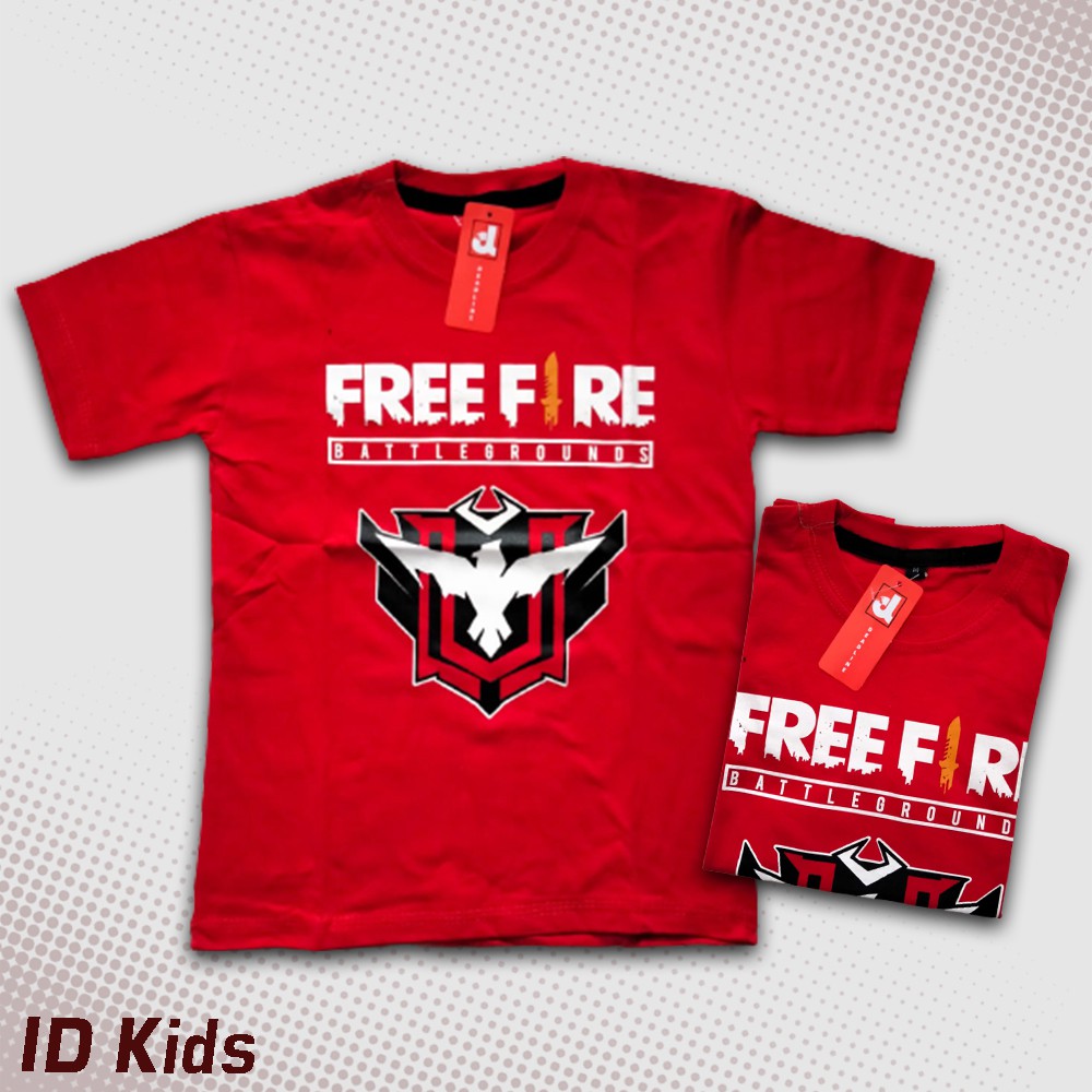 Kaos Anak Gamer Free Fire FF