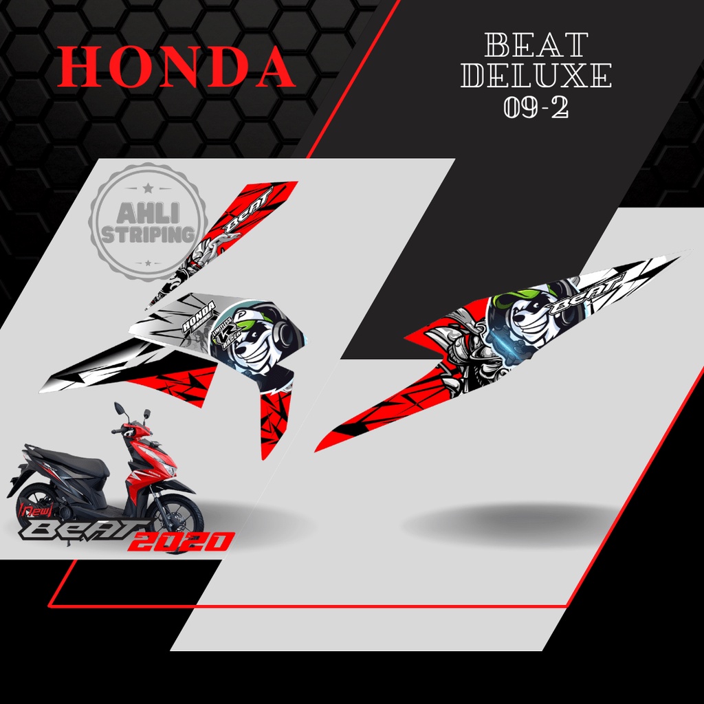 Sticker Striping List Variasi HOLOGRAM Beat Deluxe 2020 SF AH 03