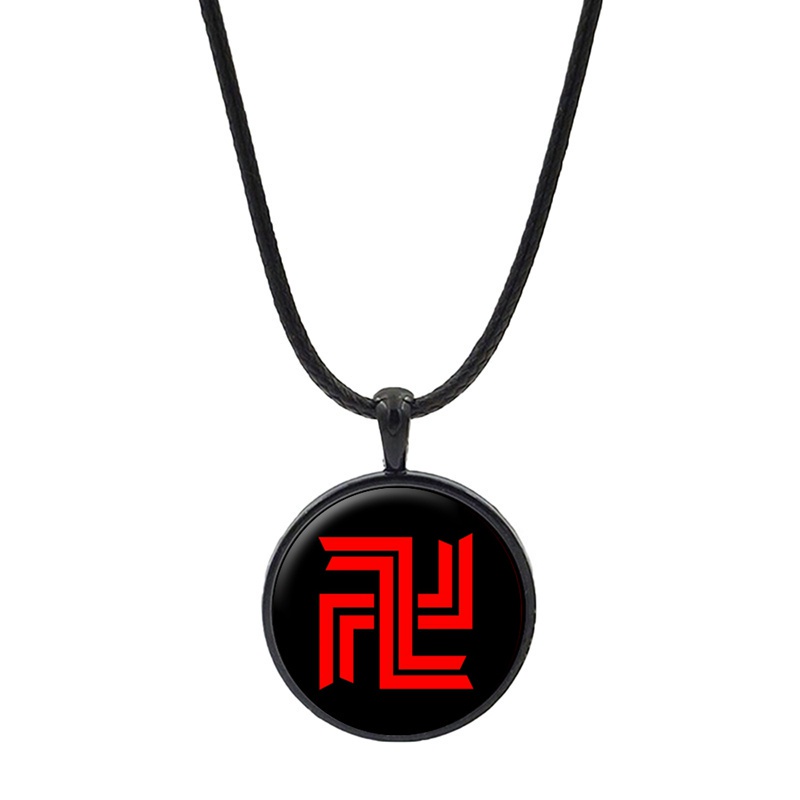 Anime Tokyo Revengers Necklace Pendant Glass Hanemiya Kazutora Manjirou Sano Necklace Jewelry Cosplay Accessories