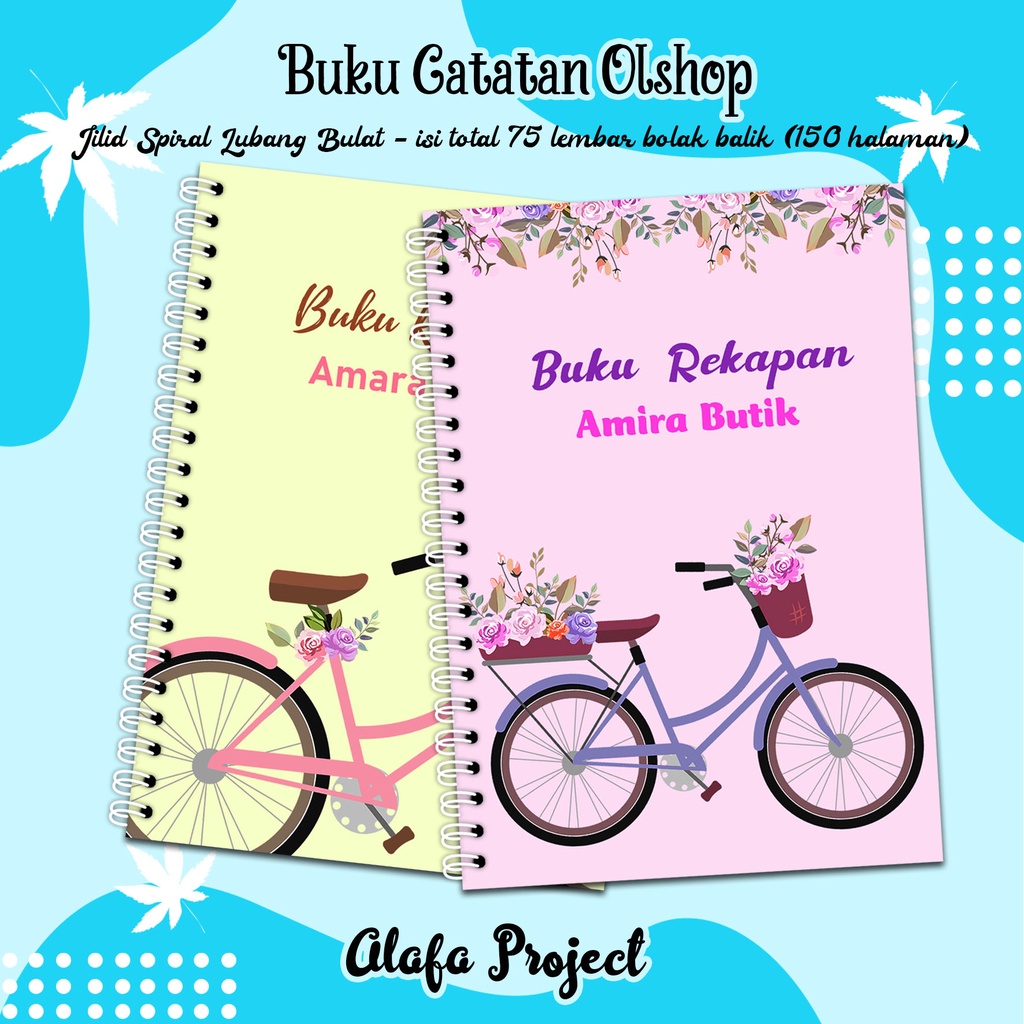 

Alafaproject Buku Catatan Olshop 010-011 / Buku Penjualan / Buku Rekap Penjualan Jilid SpiraL