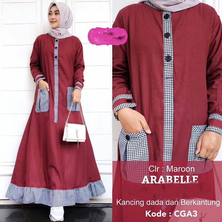 TERNURAH  ARABELLE MAXY 02 / DRESS BALOTELY MURAH / GAMIS WANITA MUSLIM