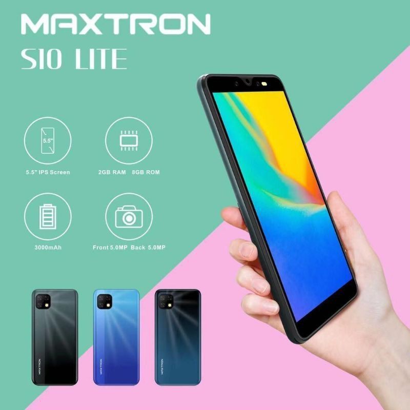 hp android maxtron s10 lite 2gb 2/8 gb 4g #lte