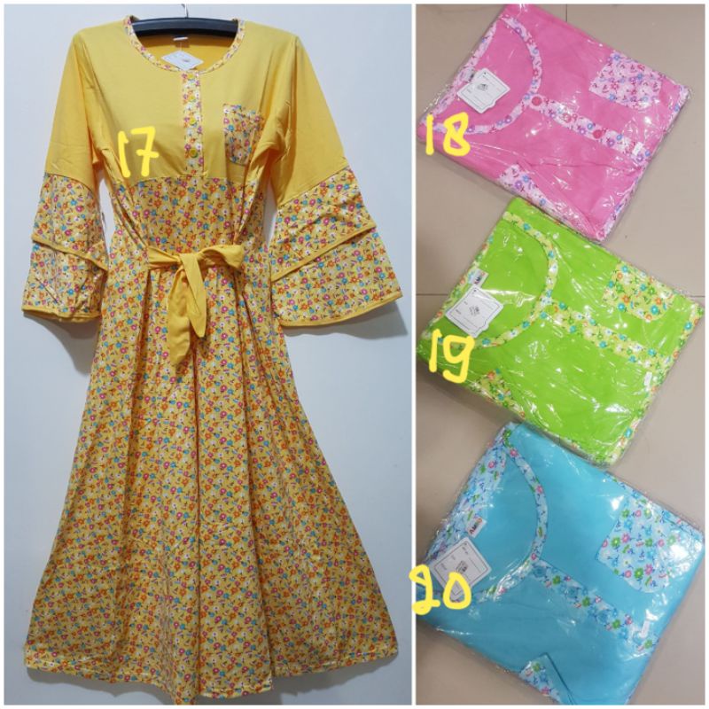 YULI - GAMIS CLOK AMRO LD 100 CM / PB 130 CM DEWASA LEBEL PUTIH (DKTR )