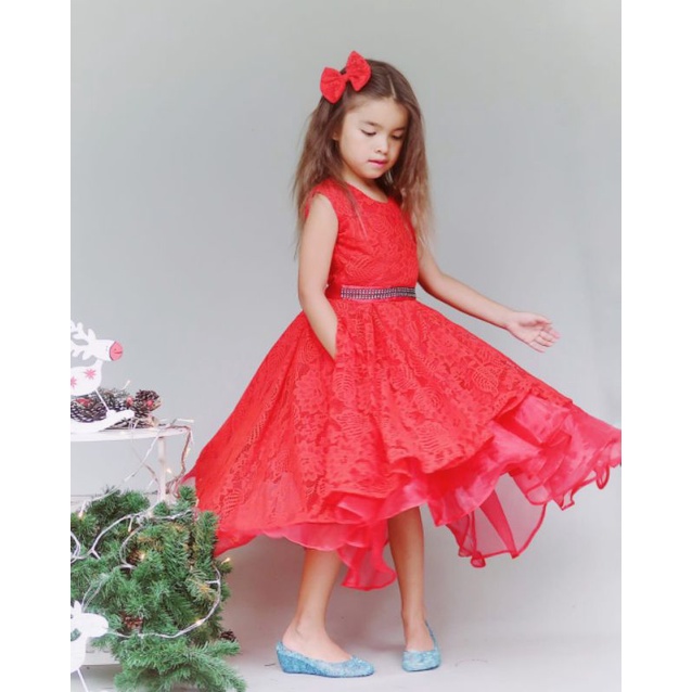 DRESS ALICE / DRESS ANAK PEREMPUAN MURAH / DRESS NATAL MURAH / DRESS NATAL ANAK MURAH / DRESS IMLEK ANAK / BAJU NATAL ANAK MURAH / KOSTUM NATAL