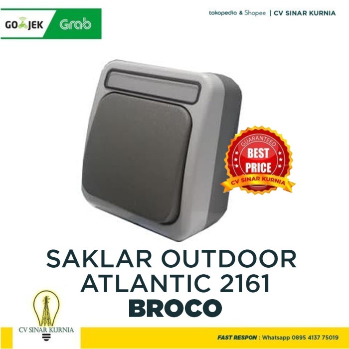 BROCO Atlantic Saklar Engkel Outdoor and Heavy Duty Single Switch 2161 Original Grosir