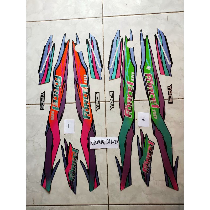 striping stiker force 1 force1 1996 1997 96 97