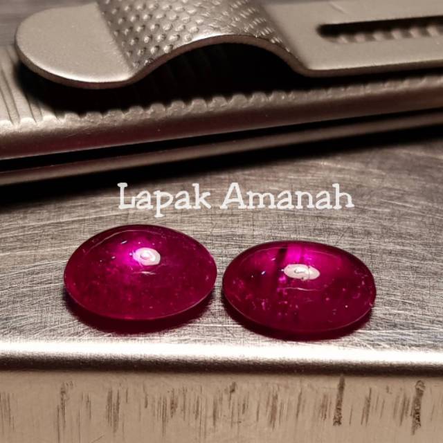Batu Permata Natural Red Ruby Corondum - Natural Red Ruby - Kristal Mulus Asli Original