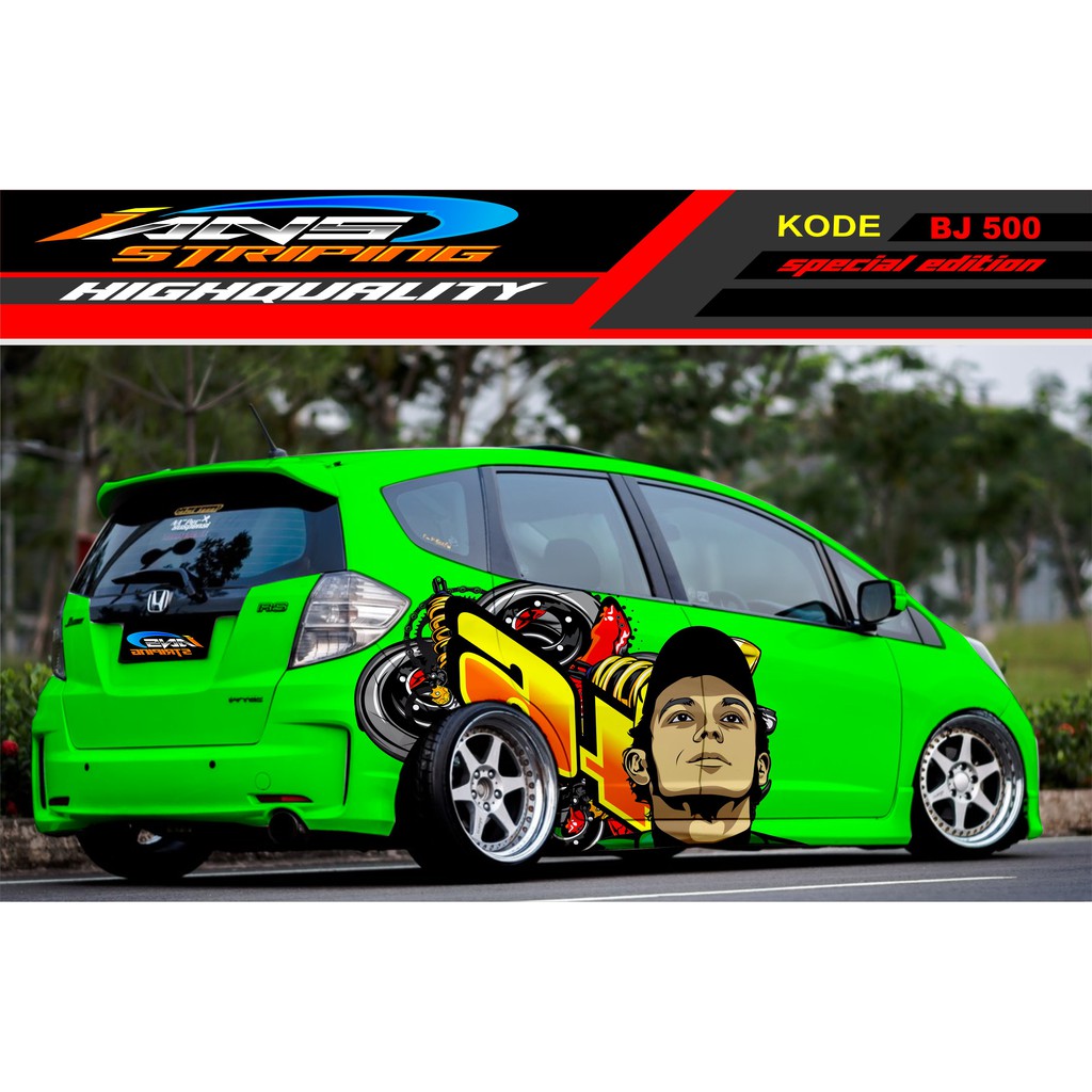 VARIASI STICKER MOBIL JAZZ BRIO AGYA AYLA AVANZA YARIS VIOS / DECAL STICKER MOBIL / STIKER MOBIL