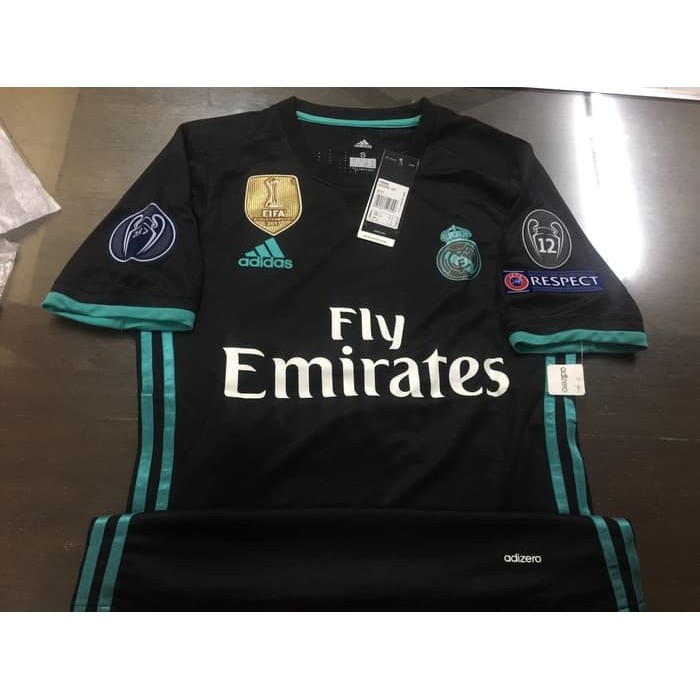 Jersey Baju Kaos Madrid Away 17/18 Full Patch Grade Ori Futsal Murah