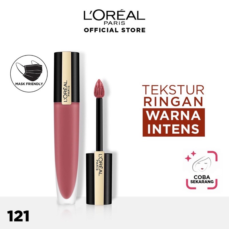 NEW LOreal Paris Rouge Signature Liquid Matte Lipstick Make Up - L'Oreal Paris Shade 121 I Choose