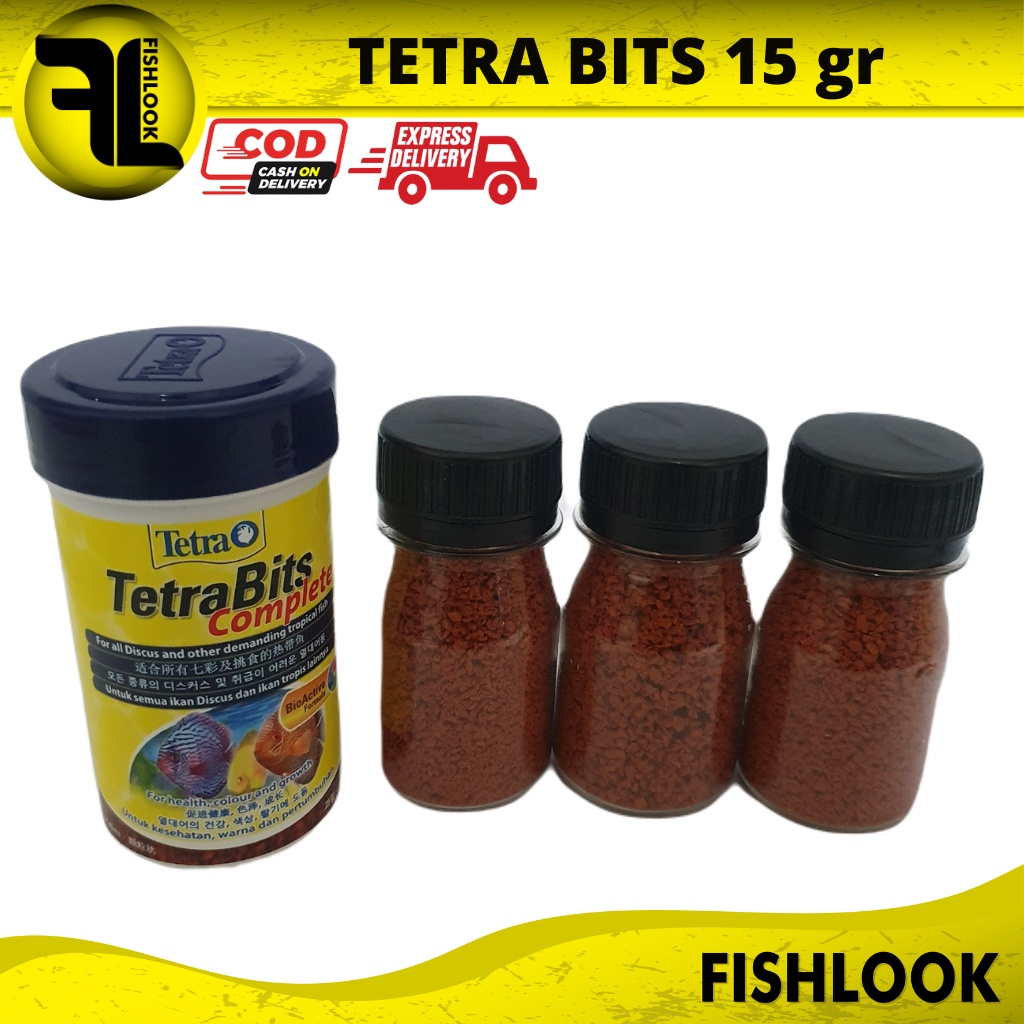 Tetra bits complete pakan ikan hias discus original repack 5 gr 15gr