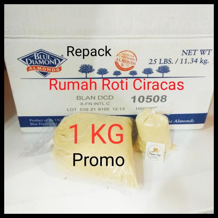 

DISKON TERBATAS !!! ALMOND POWDER 1KG TEPUNG BUBUK KACANG REPACK 1 KG CURAH NUT RAW 1000GR TERLARIS