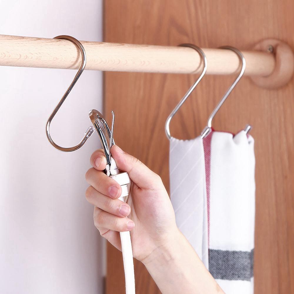 [Elegan] S Hooks Stainless Steel Gantungan Baju Besi Bentuk S Gantung