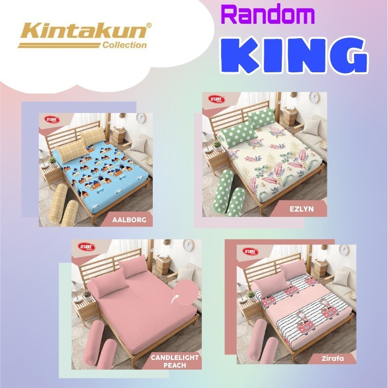 Sprei Kintakun Dluxe King Size 180X200cm - Random