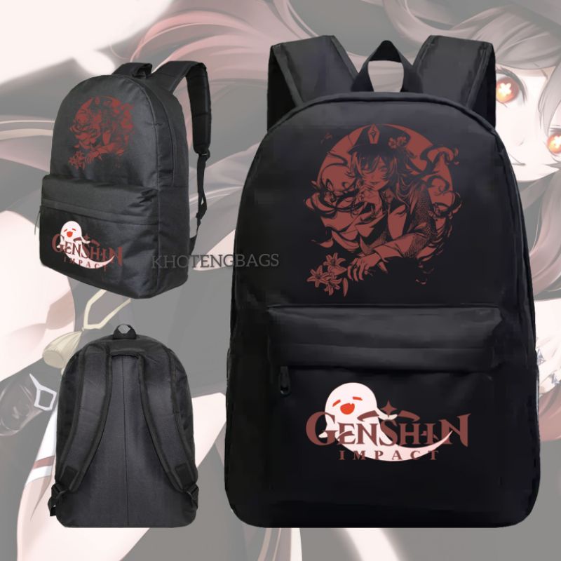 Tas Ransel Sekolah Anak Anime Geshin Impact Hu Tao