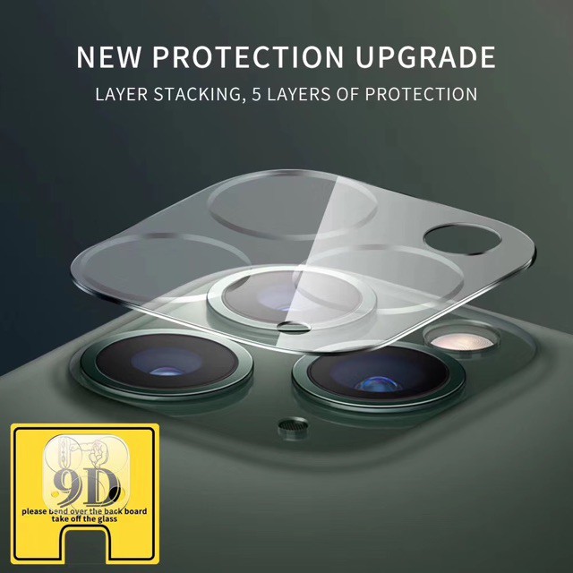 [ TOMCASES ] TEMPERED GLASS PROTECTIVE CAMERA 9D FILM FULL GLUE 9D HD