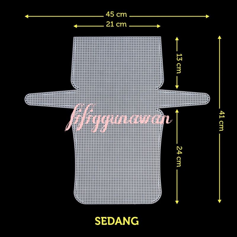 [grid 2.5mm] Plastik Kanvas Tas Rajut - Kanvas Plastik Tas Rajut - Plastic Canvas Clutch Purse / Pla