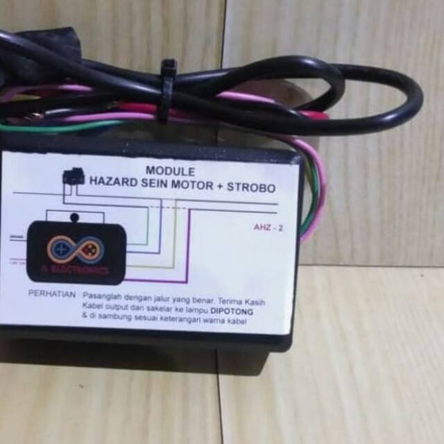 MODUL CONTROLER LAMPU MOTOR SEIN HAZZARD + MODE STROBO KEDIP