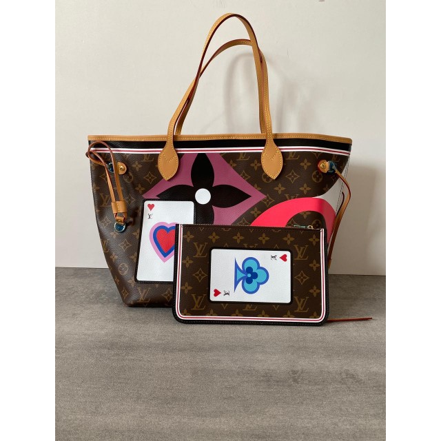 TAS LV GAME ON NEVERFULL MM AUTRES TOILES MONOGRAM TOTE