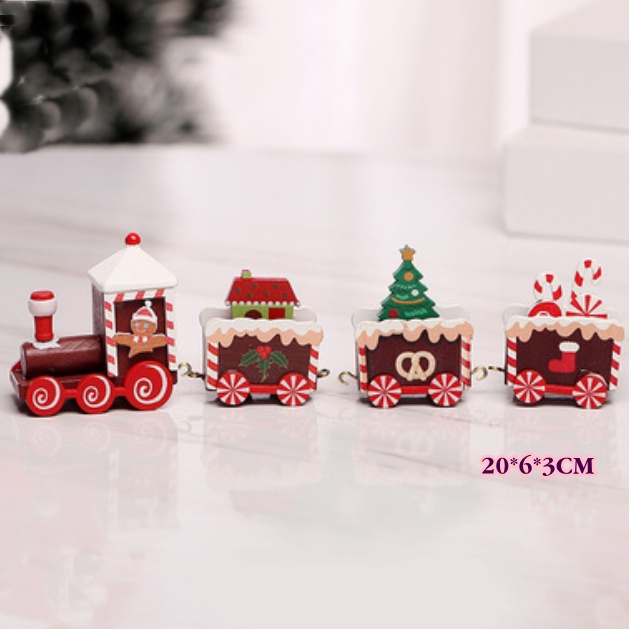 [ORGM] *Natal* Dekorasi Natal Pajangan Natal Kado Mainan Kereta Kayu Natal Xmas Ginger Snowman Santa