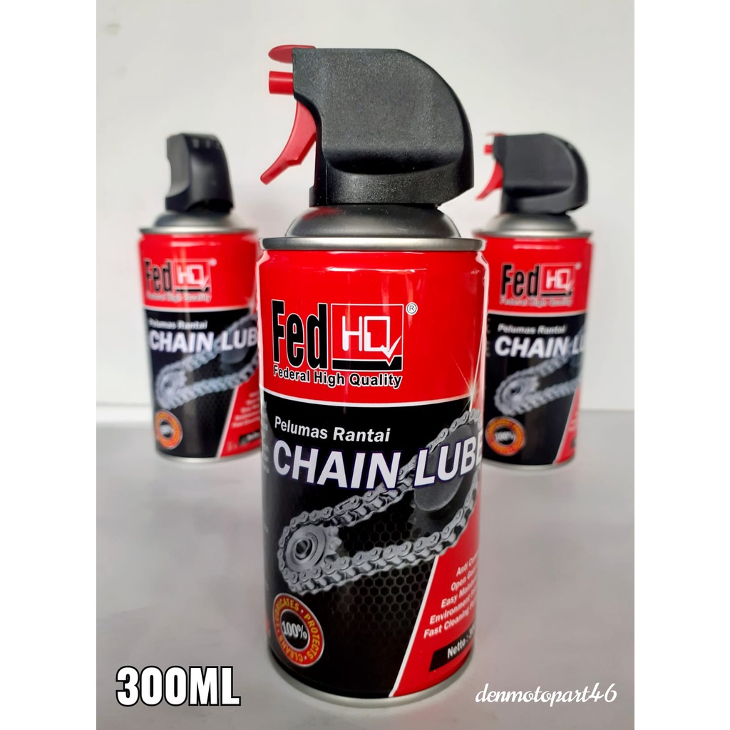 CHAINLUBE CHAIN LUBE PELUMAS RANTAI OLI RANTAI RANTE SEMPROT [ Fed HQ ] FEDERAL HIGH QUALITY 300ML