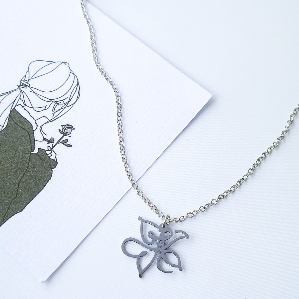 BTS Smeraldo Flower Inspired Necklace - Epic Stainless Steel