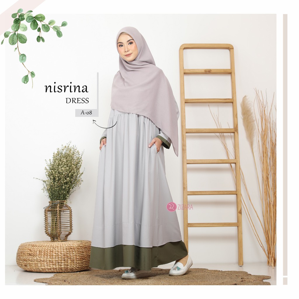 NISRINA DRESS ||  Gamis Syari By ZIZARA