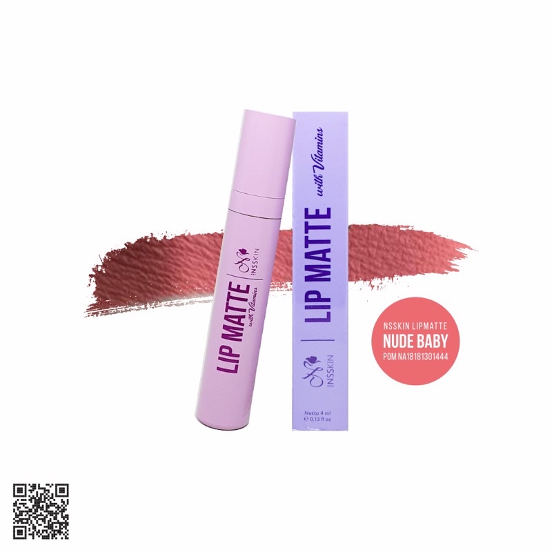 (FREE GIFT BISA COD) LIP MATTE WITH VITAMIN NEW NSSKIN NS SKINCARE