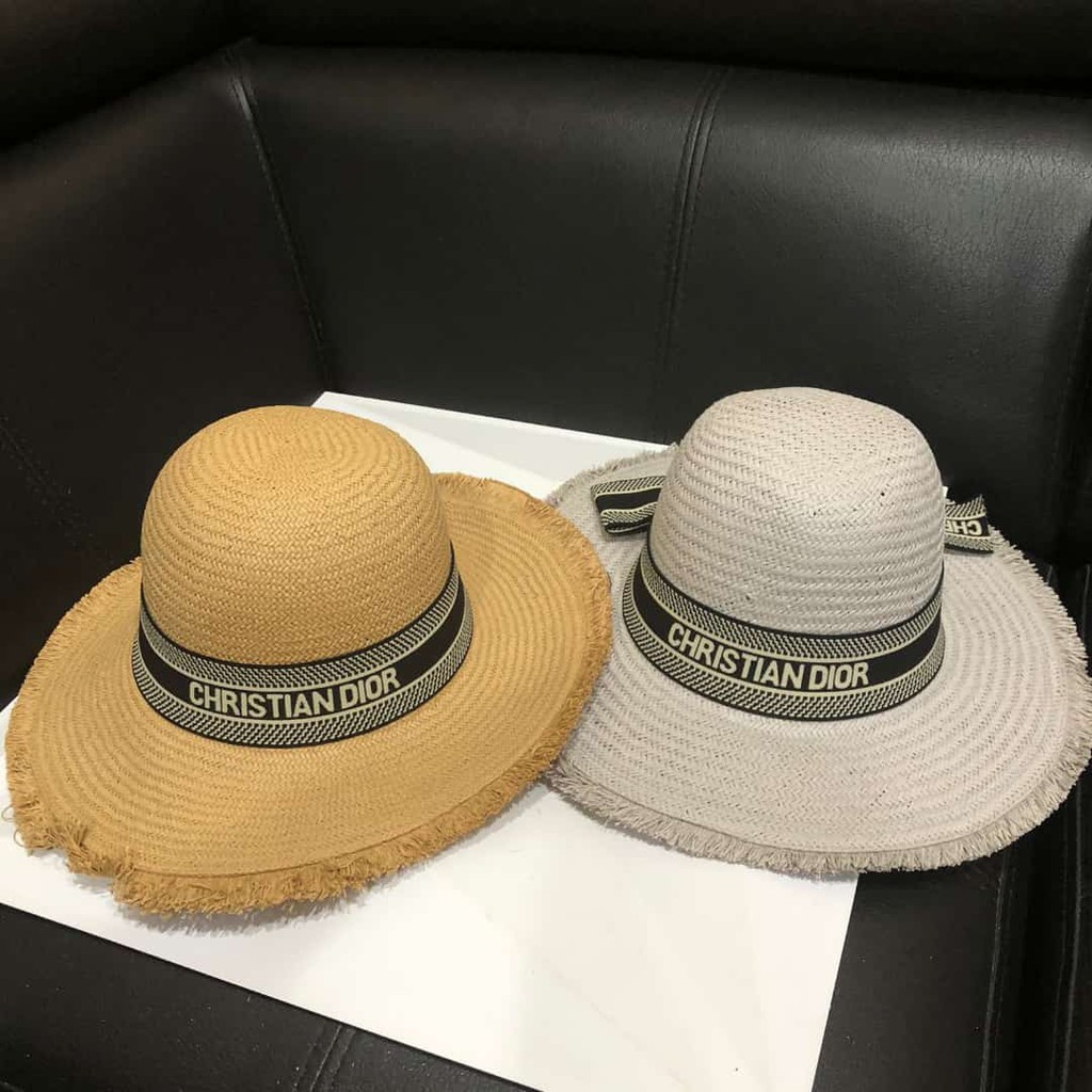 Topi pantai DIOR - SemipremiumAAA - Brown &Gray - Limited stock