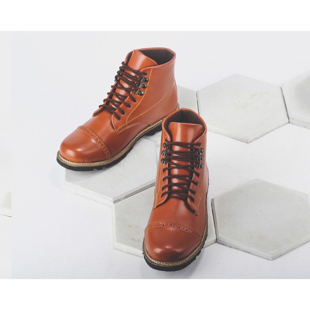 Sepatu Boots Giant Flames Erdogan Brown