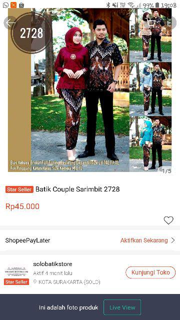 Maura Couple - Sania Ruffle Batik Couple Ori Ndoro Jowi Dnt Garansi Termurah Shopee -  Batik Couple