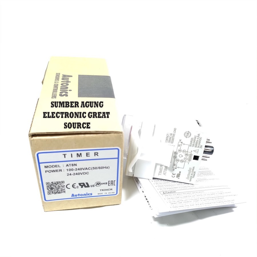 Autonics Sensor Controller Timer AT8N 100-250VAC 24-240VDC Listrik Pan