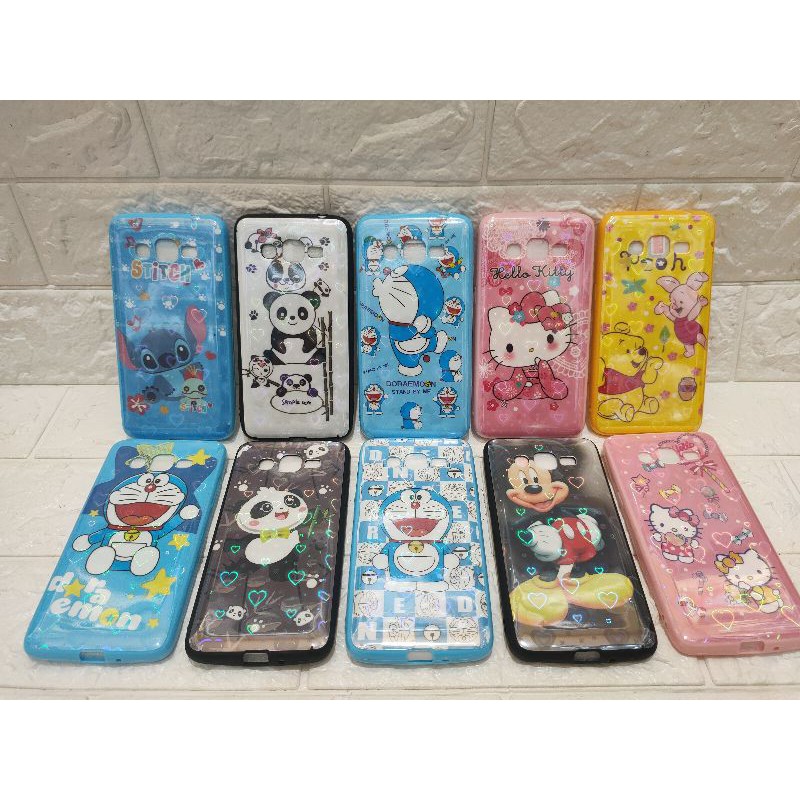 J2 PRIME SOFTCASE animasi KARAKTER 360 + TEMPERED GLASS MOTIF 3D