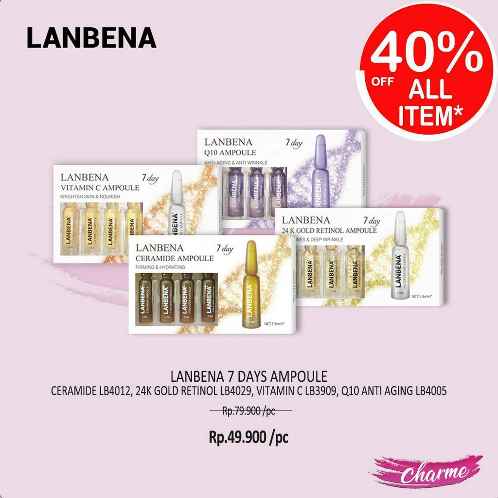 (READY &amp; ORI) LANBENA Vitamin C Ampoule LB3909 3909 SERUM MENCERAHKAN WAJAH ORIGINAL VIT C