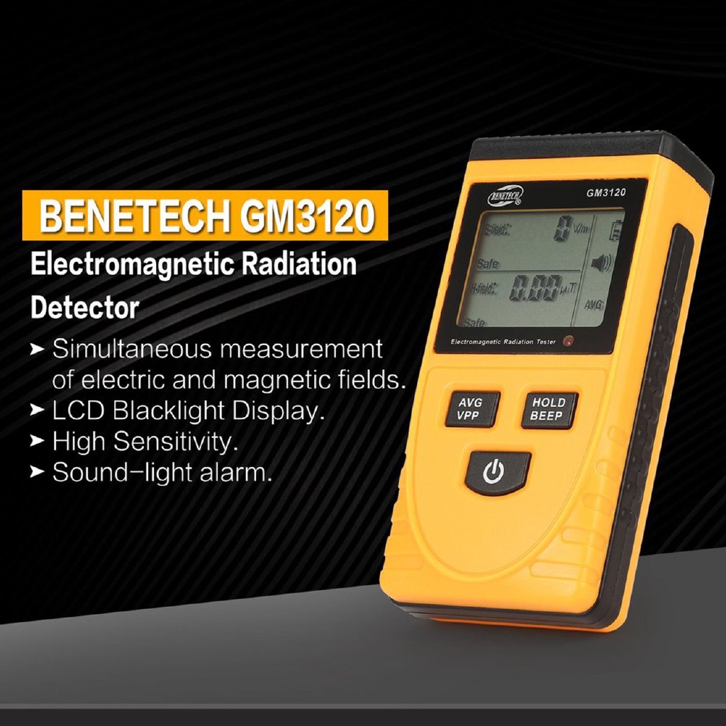 A Gm3120 Digital Lcd Electromagnetic Radiation Detector Emf Meter Dosimeter Tool Shopee Indonesia