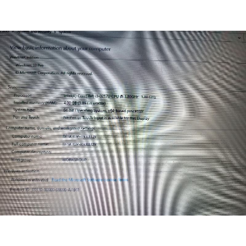 ASUS A46CB CORE I3 3217U